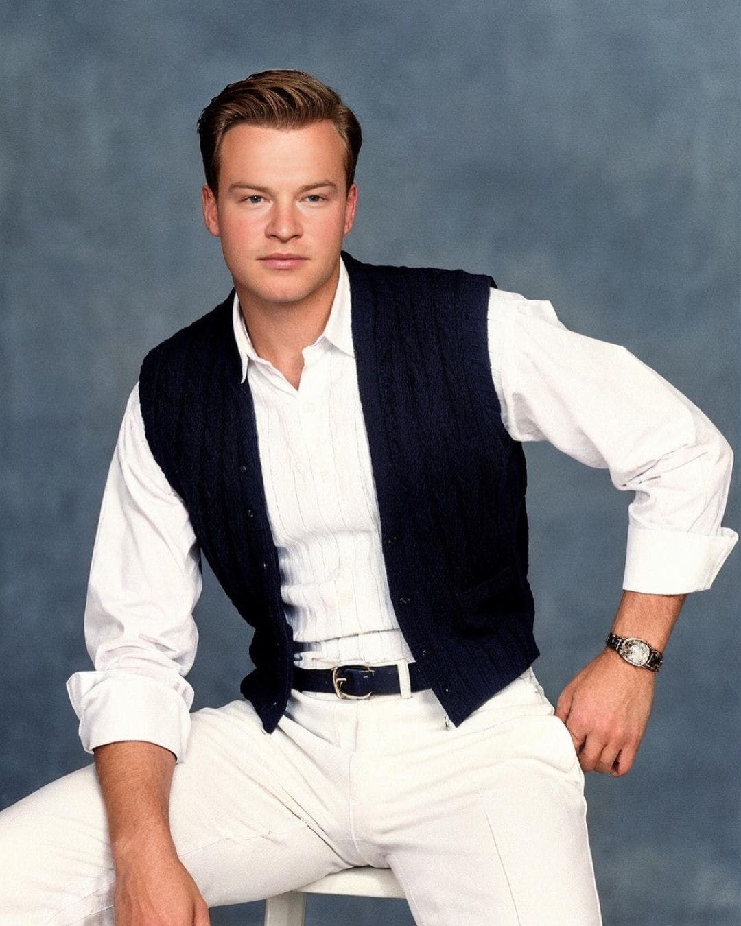 yearbook photo example, male